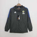 Corta-vento Manchester United 21/22 Adidas - Preto e Azul